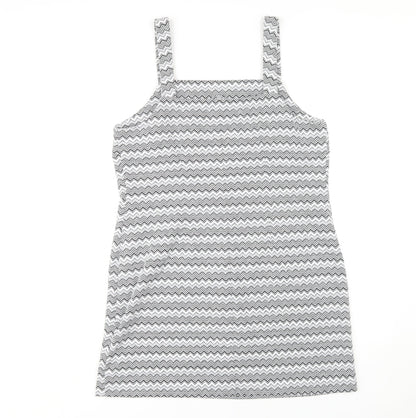 Red Herring Women's Chevron Pinafore Dress Size 14