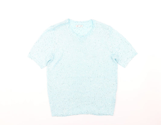 Womens UK Size 10-12 Damart Blue  T-Shirt