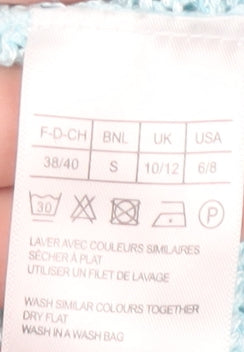 Womens UK Size 10-12 Damart Blue  T-Shirt