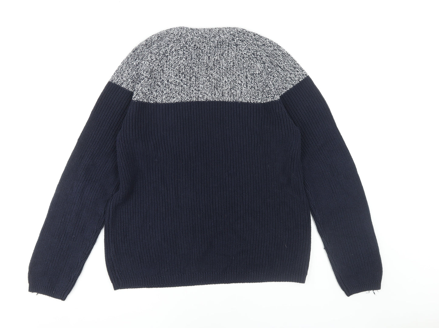 Marks and Spencer Men's Blue L Knit Pullover Jumper