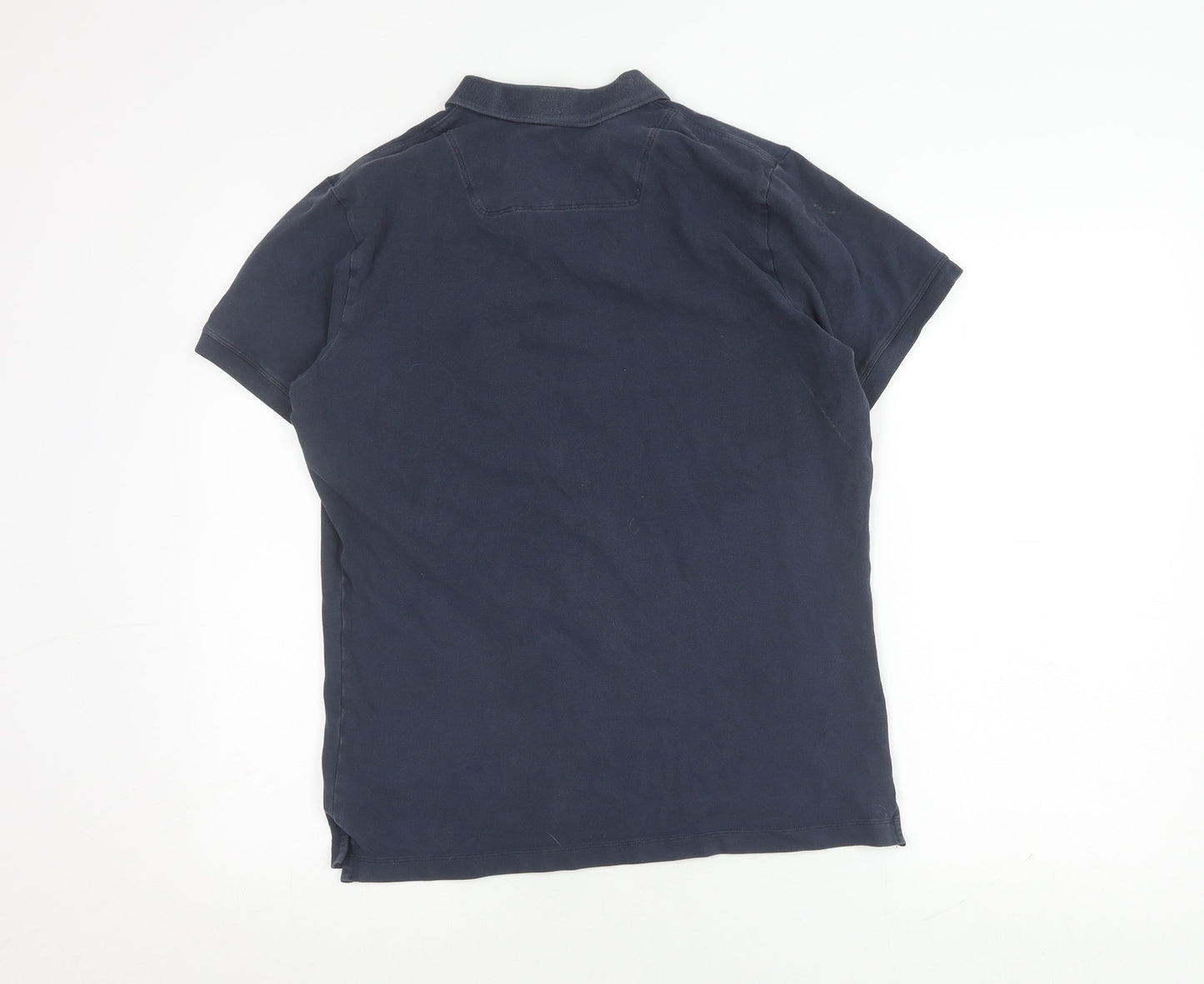 Diesel Men's Blue Polo Shirt L, Short Sleeve, Cotton, Casual