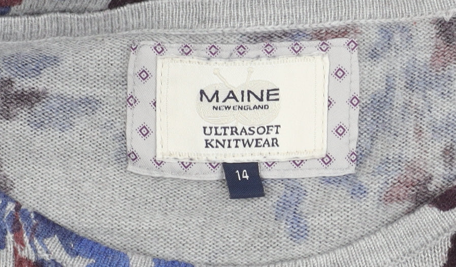 Womens UK Size 14 Maine New England Multicoloured  Jumper