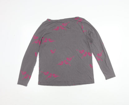 Womens UK Size 8 Boden Grey Basic T-Shirt