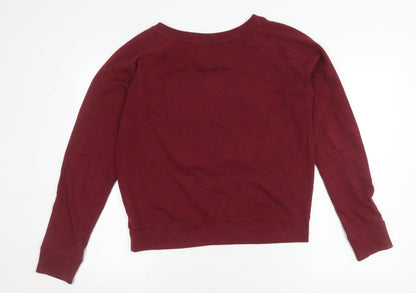 Unisex Adults UK Size L Hard Rock Cafe Red Pullover Sweatshirt