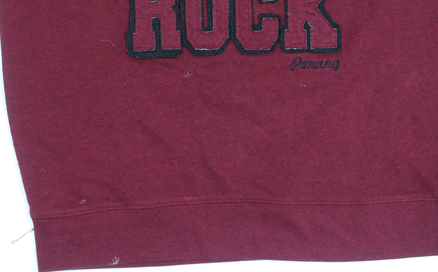 Unisex Adults UK Size L Hard Rock Cafe Red Pullover Sweatshirt