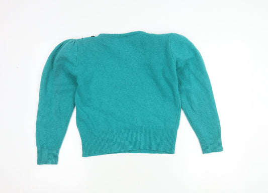 Womens UK Size M Viyella Blue Pullover Jumper