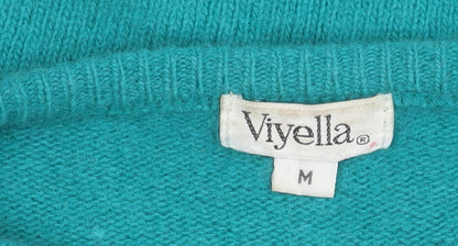 Womens UK Size M Viyella Blue Pullover Jumper