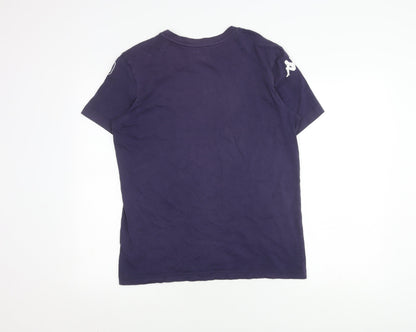 Kappa Men's Blue Graphic Print T-Shirt Medium