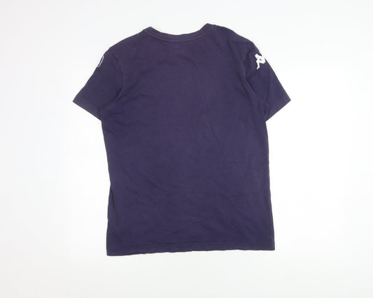 Kappa Men's Blue Graphic Print T-Shirt Medium