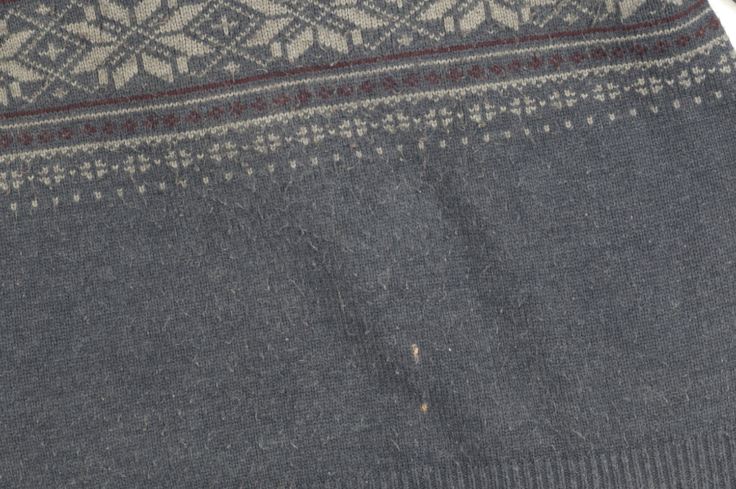 Boston Crew Men's Blue Fair Isle Pullover L