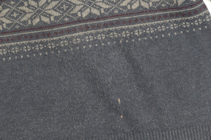 Boston Crew Men's Blue Fair Isle Pullover L