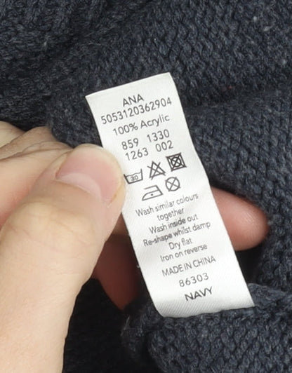 Boston Crew Men's Blue Fair Isle Pullover L