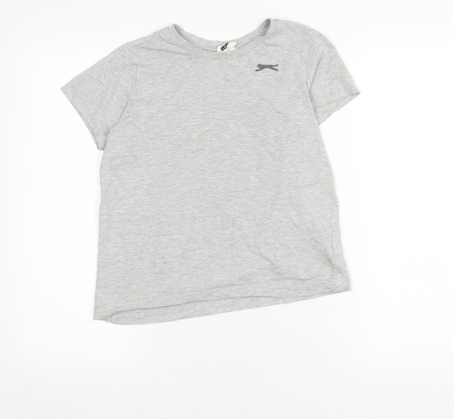 Slazenger Boys Grey T-Shirt, 11-12 Years, Casual, Short Sleeve
