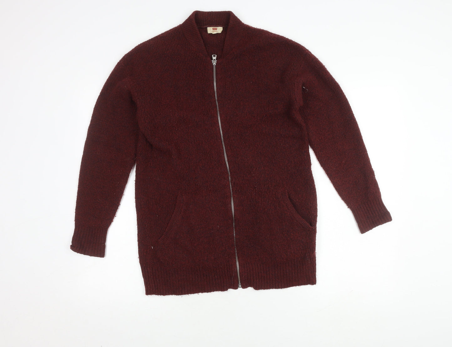 Levi's Red Full Zip Men's Jumper XS - Warm & Stylish