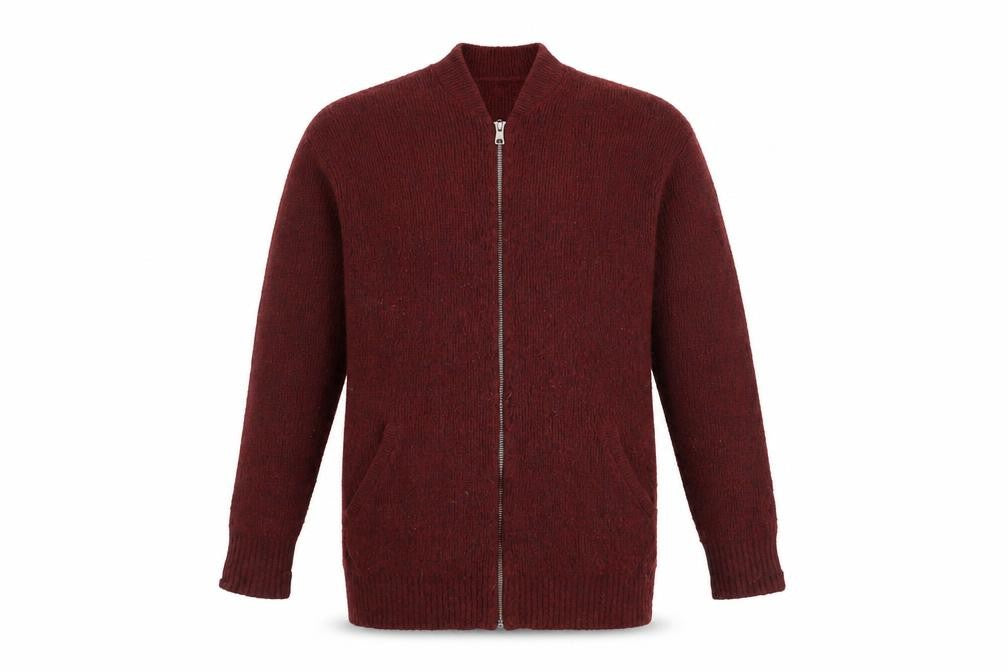 Mens UK Size XS Levi's Red Full Zip Jumper