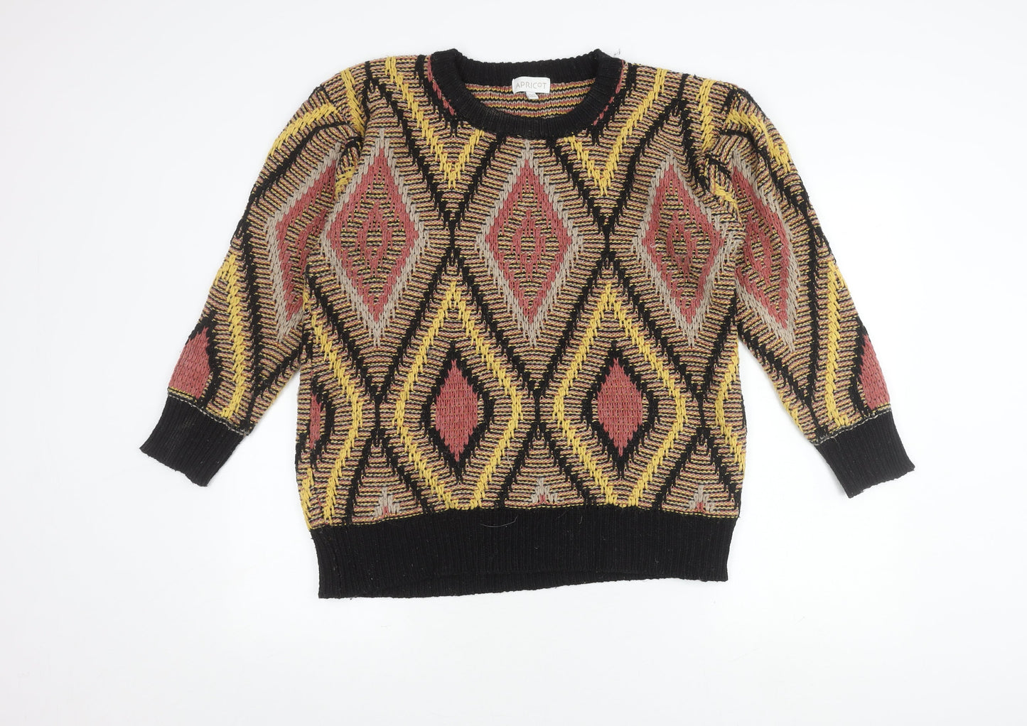 Apricot Women's Multicoloured Geometric Knit Jumper