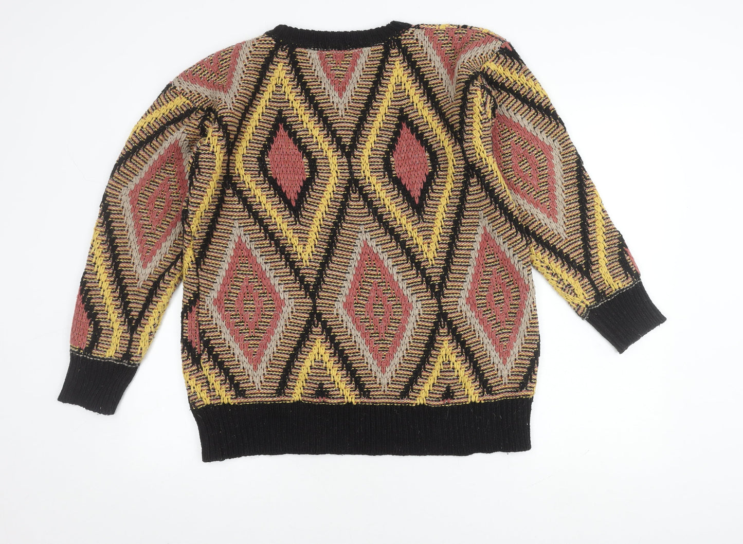 Apricot Women's Multicoloured Geometric Knit Jumper