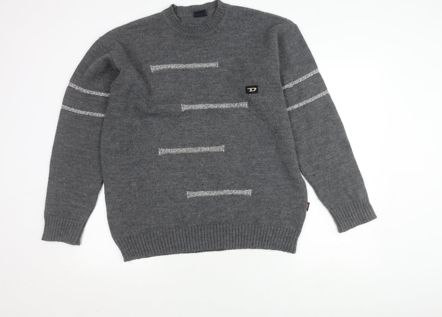 Diesel Men's Grey Pullover Jumper S