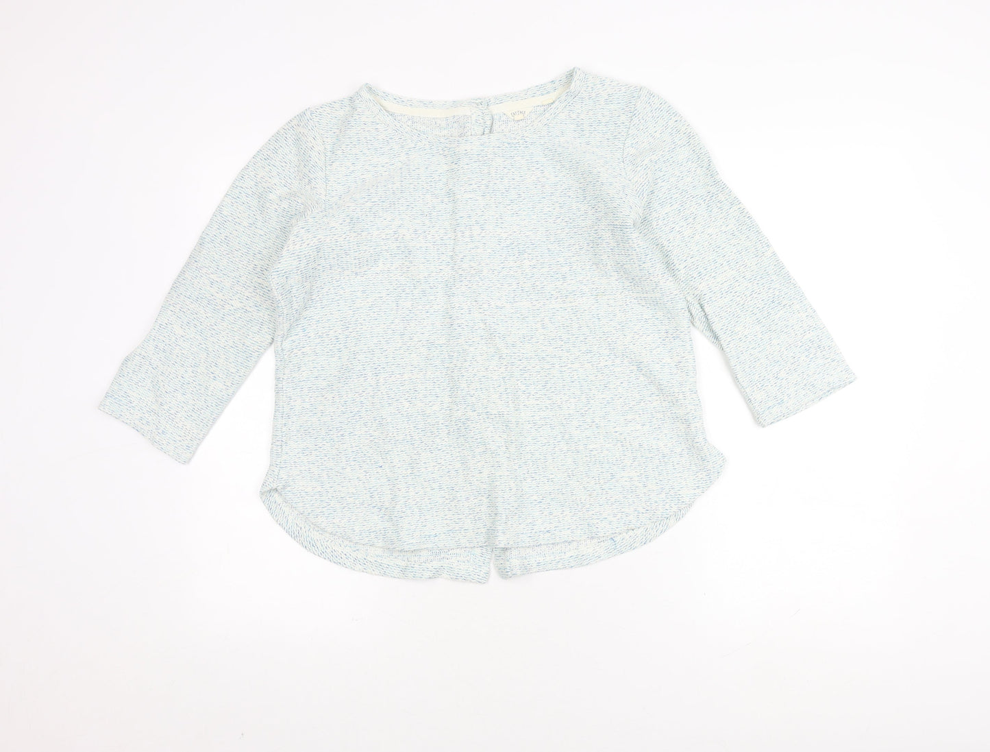 Womens UK Size 10 Fat Face Blue Cardigan Jumper