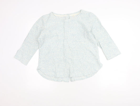 Womens UK Size 10 Fat Face Blue Cardigan Jumper