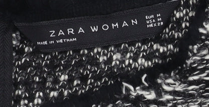 Zara Woman Black Knit Top - Size 12, Casual Style