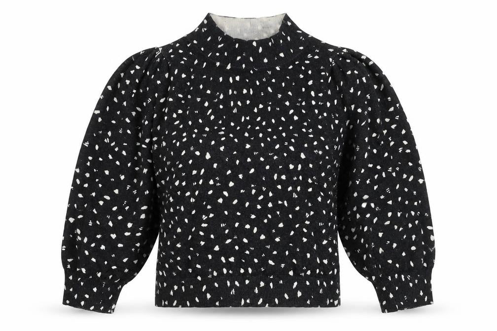 Womens UK Size 10 Dancing Leopard Black Tunic Blouse