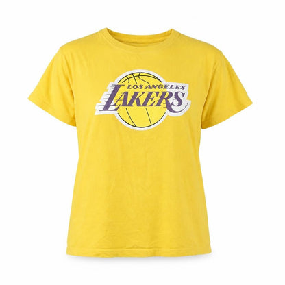Front view of NBA Yellow T-Shirt Lakers Sports M Casual
