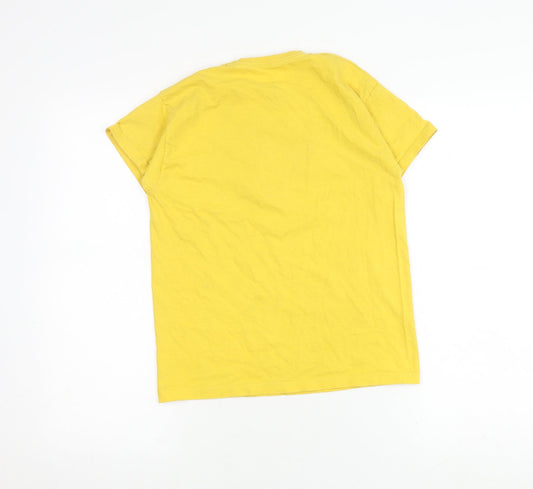 Unisex Adults UK Size M NBA Yellow Basic T-Shirt