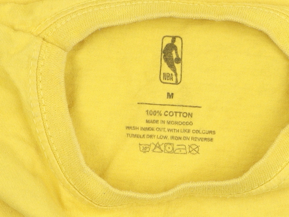 Unisex Adults UK Size M NBA Yellow Basic T-Shirt