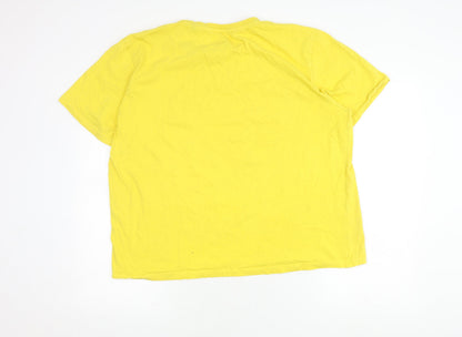 Mens UK Size 2XL Disney Yellow  T-Shirt