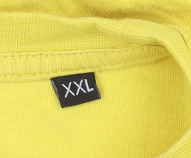 Mens UK Size 2XL Disney Yellow  T-Shirt