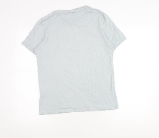 Lyle & Scott White Logo Men's M Cotton T-Shirt