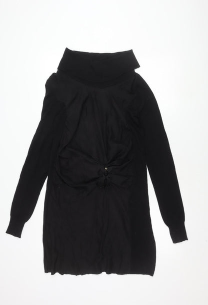 Patrizia Pepe Women's Black Dress, Size 6, Elegant Style
