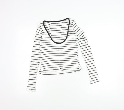 Womens UK Size M NA-KD White Basic T-Shirt