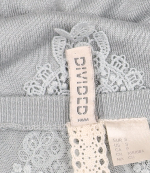 Womens UK Size 12 H&M Grey Basic Blouse