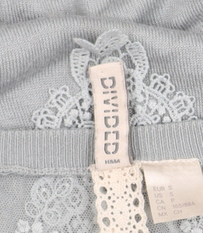 Womens UK Size 12 H&M Grey Basic Blouse