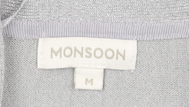 Womens UK Size M Monsoon Grey Shrug Jumper