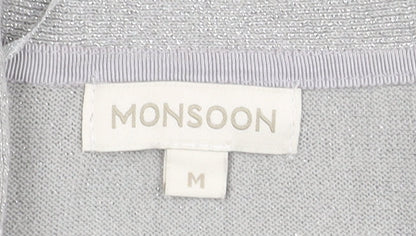 Womens UK Size M Monsoon Grey Shrug Jumper