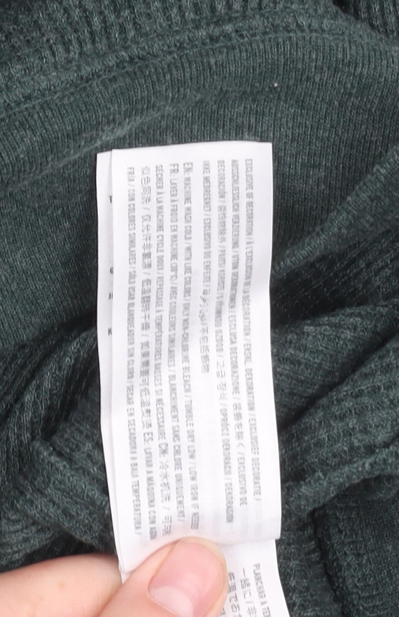 Abercrombie & Fitch Men's Green Pullover Hoodie, S