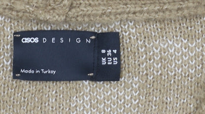 ASOS DESIGN Women's Beige Cardigan Size 8