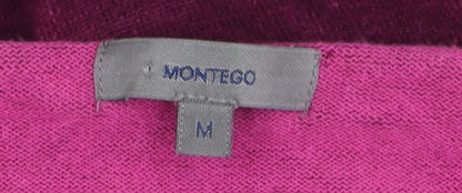 Montego Women's Purple V-Neck Pullover Jumper M