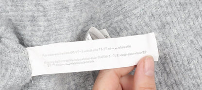 Womens UK Size XS Bershka Grey Cardigan Jumper