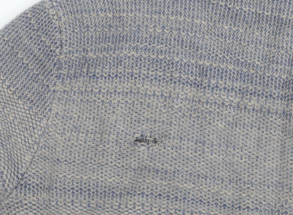 Paul Costelloe Men’s Blue Cashmere Blend Pullover Jumper, S