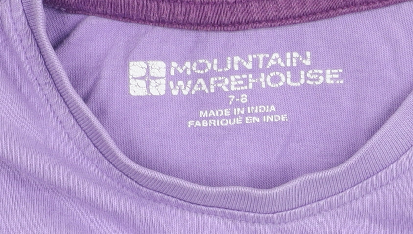 Mountain Warehouse Girls' Purple Butterfly T-Shirt, Size 7-8