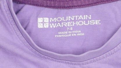 Mountain Warehouse Girls' Purple Butterfly T-Shirt, Size 7-8