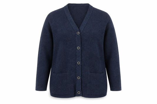 Merry Gold London Women's Blue Cardigan, V-Neck, Size 7XL