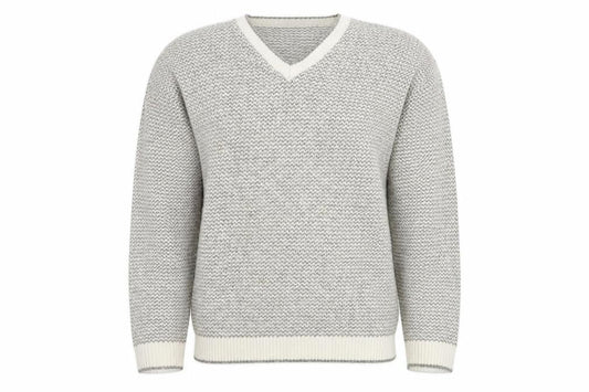 Liberty Sweaters Men's Grey V-Neck Pullover Jumper L