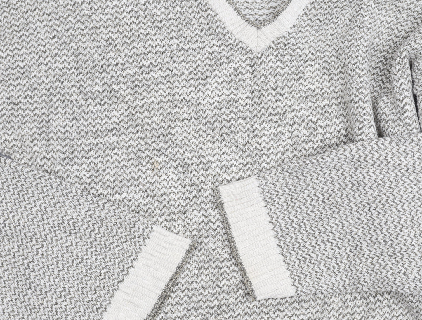 Liberty Sweaters Men's Grey V-Neck Pullover Jumper L
