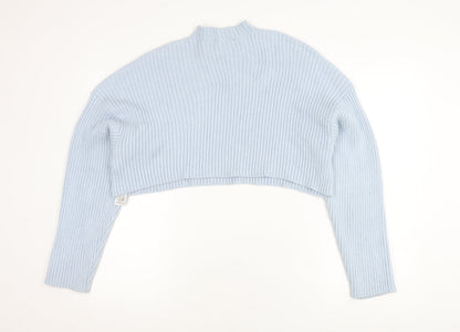 Womens UK Size 12 Zara Blue Pullover Jumper