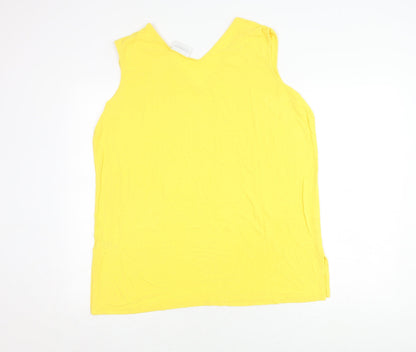 Elisabeth by Liz Claiborne Women's Yellow Tank Top L